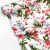 Плательный хлопок джинса красные цветы на молочном 52595