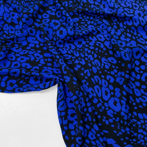 Штапель синий леопард ST1306