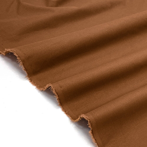 Плательно-блузочный хлопок коричневый  51684